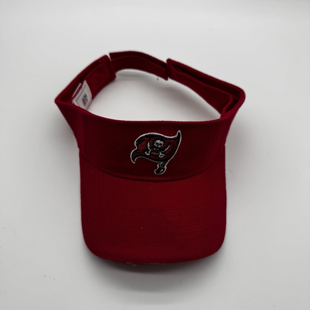 Tampa Bay Buccaneers Sun Golf Visor Hat Red Adjustable Football Cap Retro Y2K
